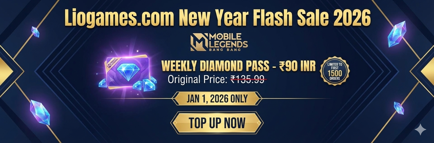 Get the MLBB Weekly Diamond Pass for Just ₹90!